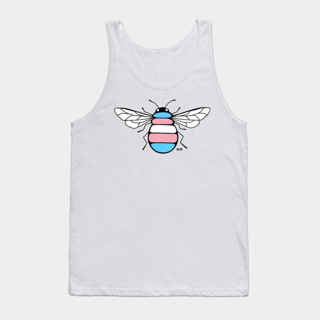 Trans Pride Bee Tank Top by Zenzoa